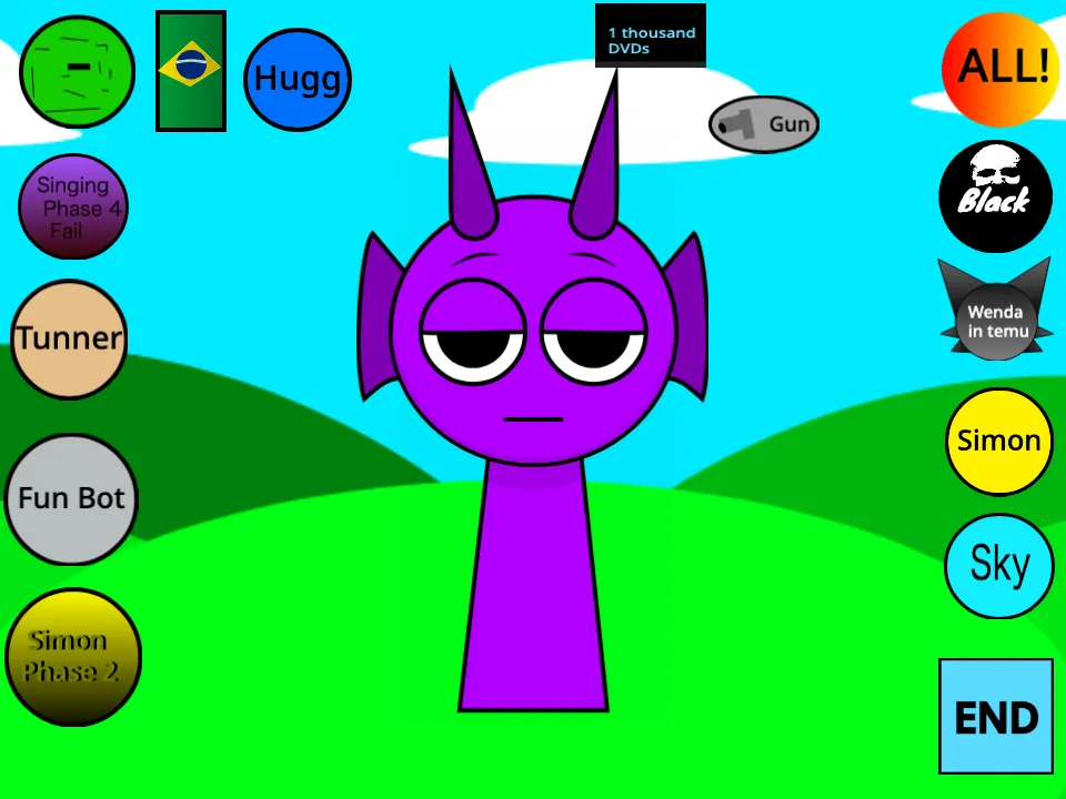 Kick the Buddy but Durple [Sprunki - Beat Up Durple]