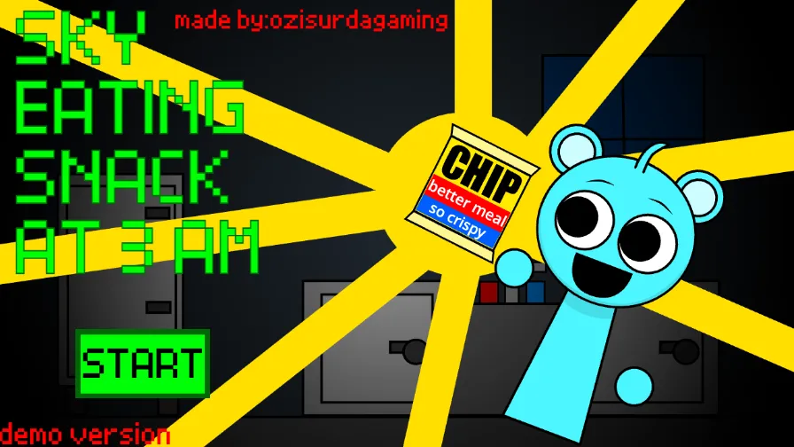 Sky Eating Snack at 3 AM