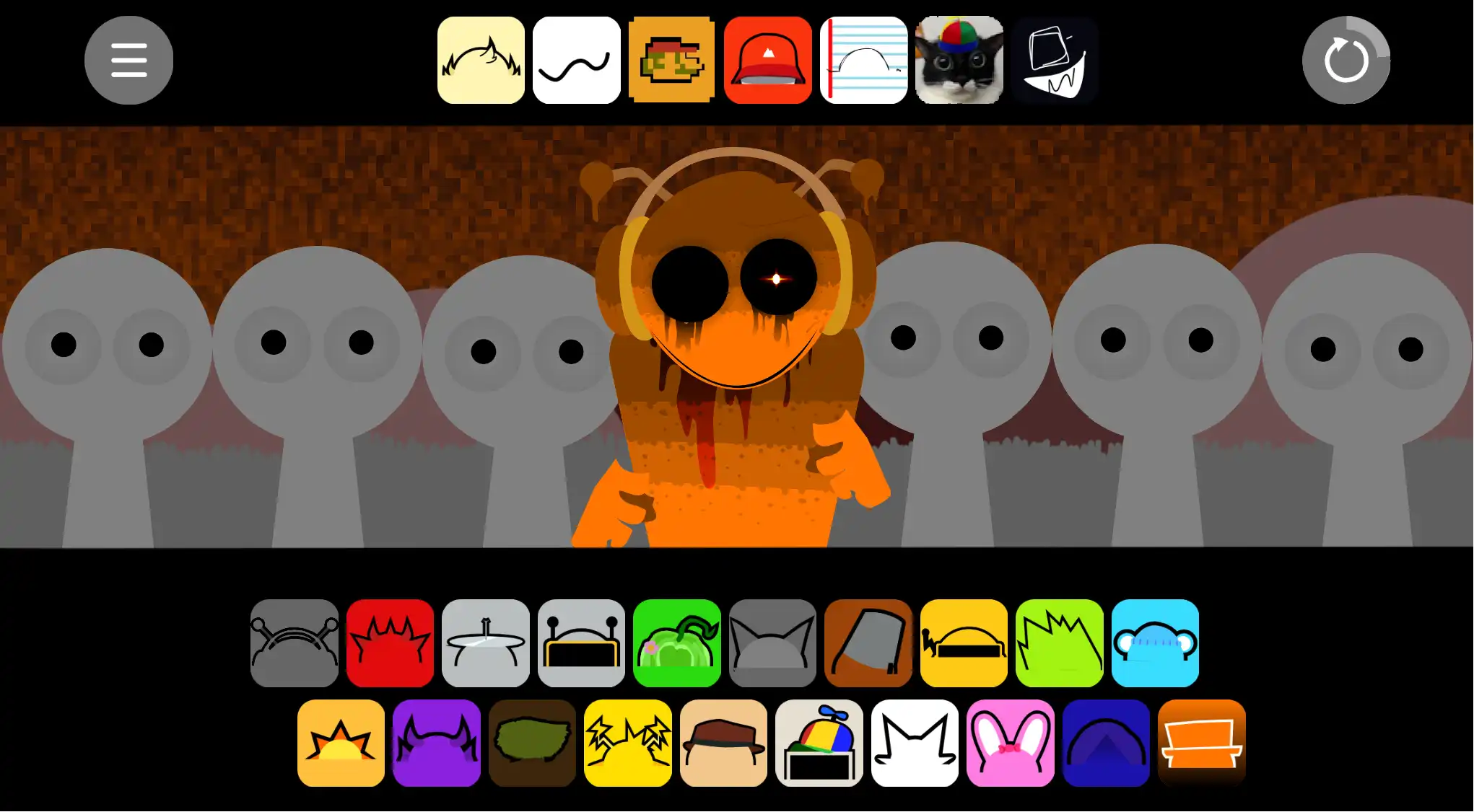 Sprunki シフトリテイク - グリッチ音楽ゲームをオンラインでプレイ