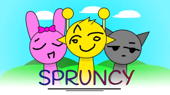 Sprunki Spruncy - ミニマリストラインアート音楽制作ゲーム